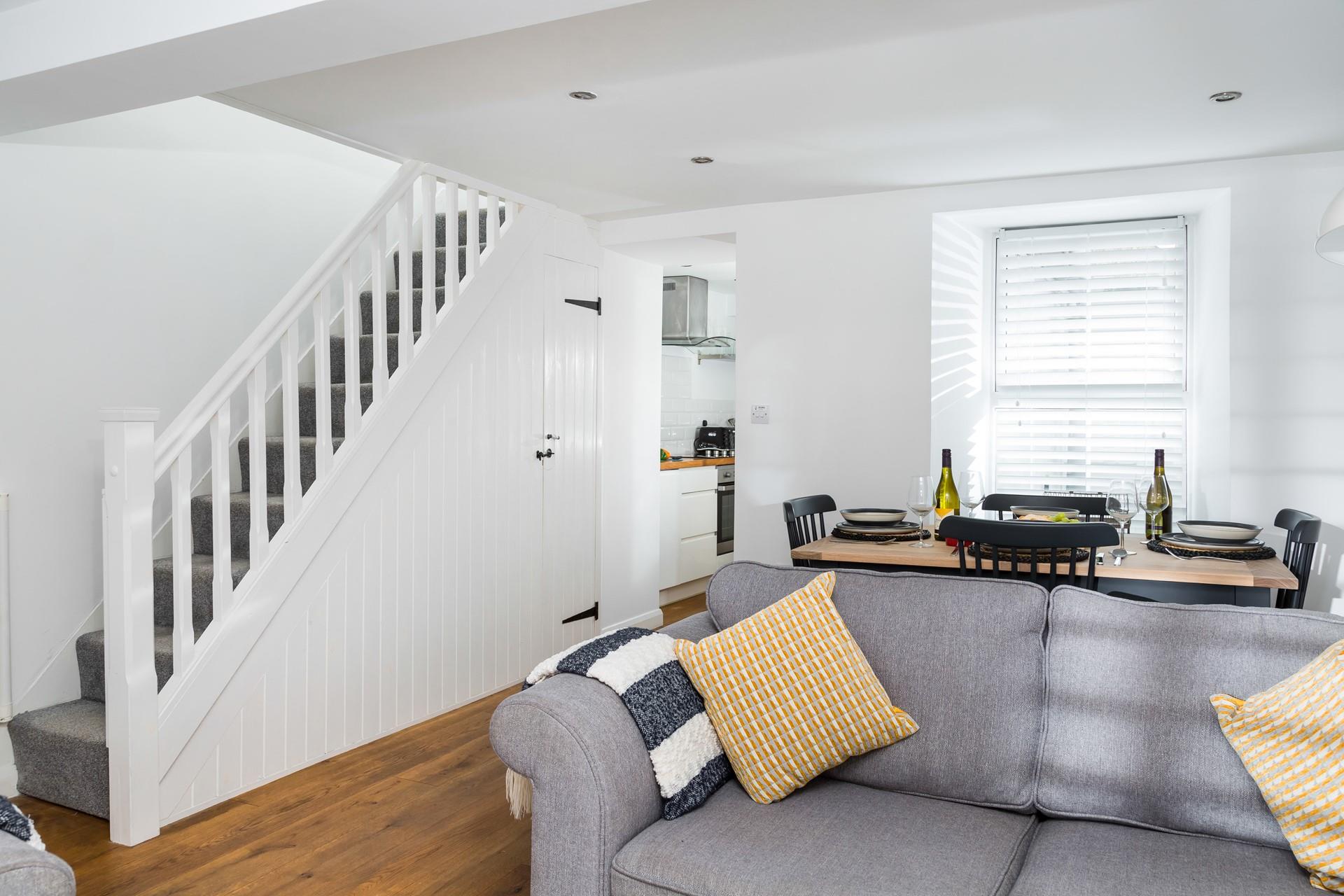 Relax together in the open plan living space.