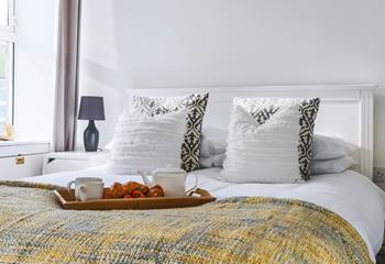 Treat yourself to breakfast in bed, you are on holiday after all!