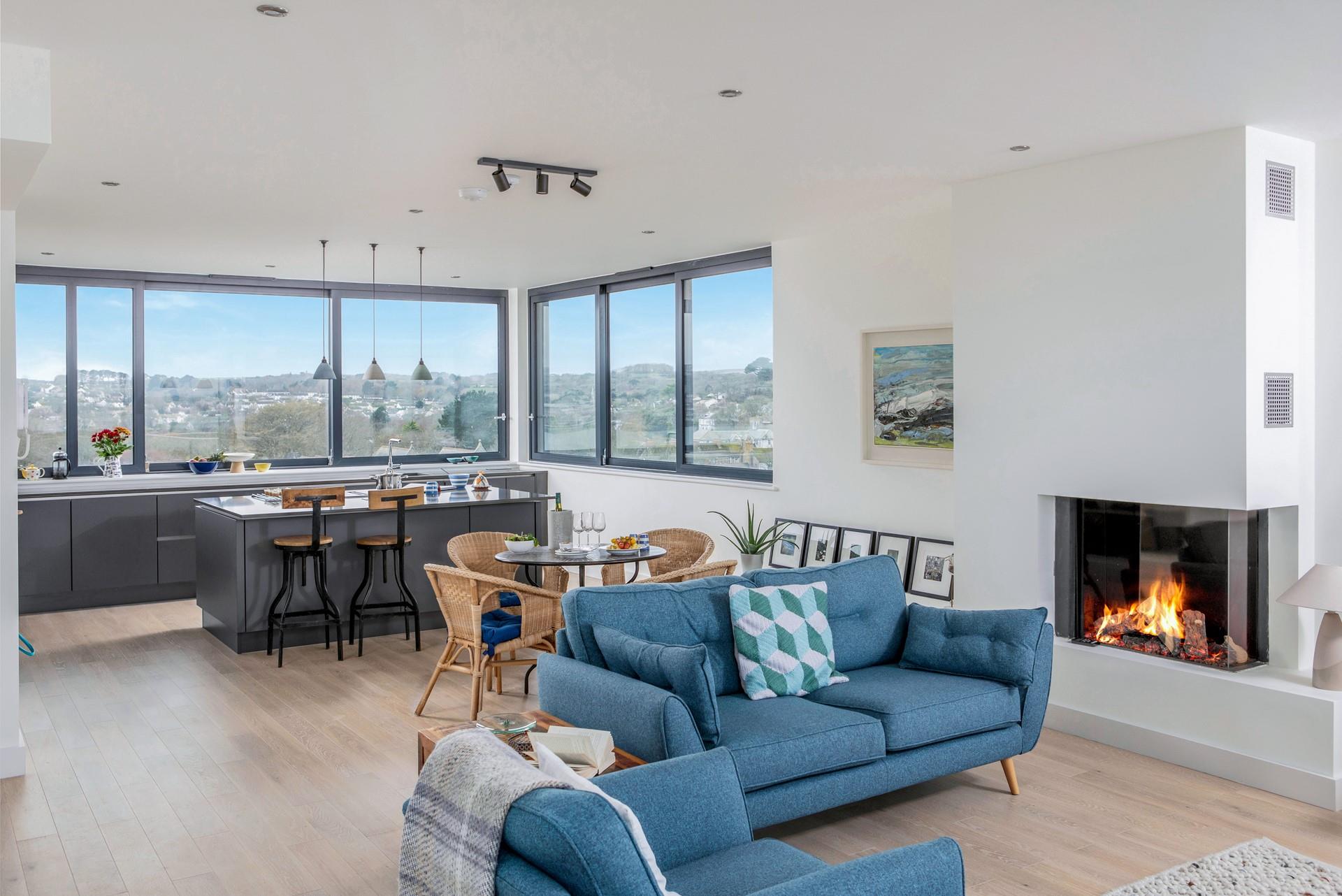 The large open plan living space is perfect for spending quality time as a family.