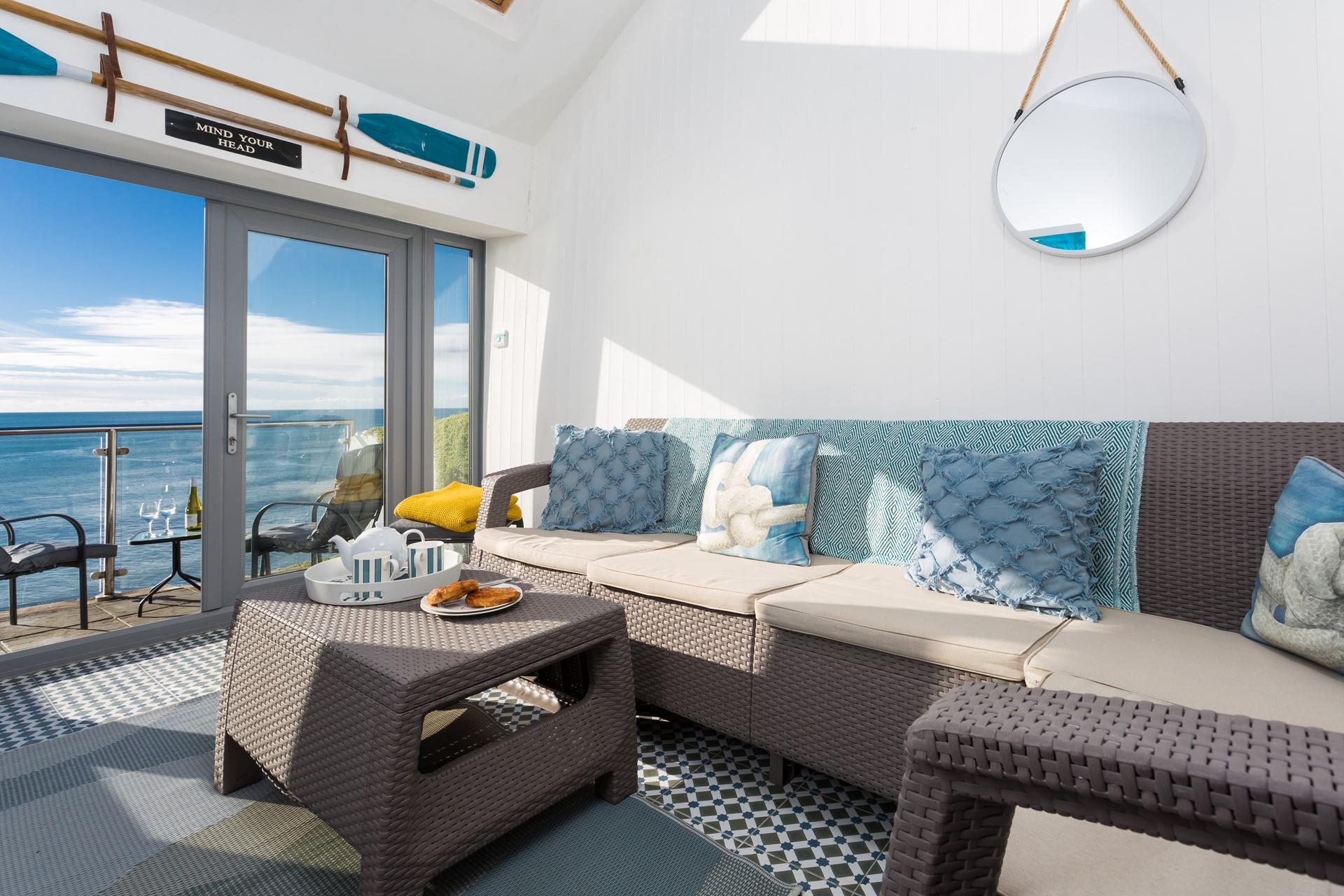 Spend relaxing late afternoons breathing in the sea air and enjoying the view.