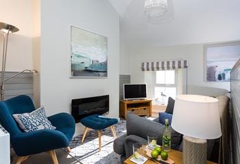 The cosy sitting room is the perfect base to come back to after a day's adventure.