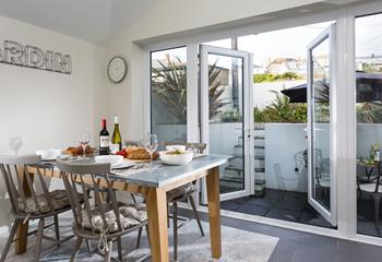 Open the dining room doors and let the fresh breeze in whilst you cook.