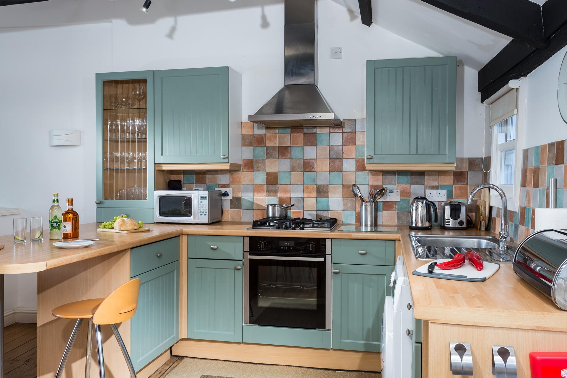 Get some local ingredients in town and rustle up a delicious dinner.