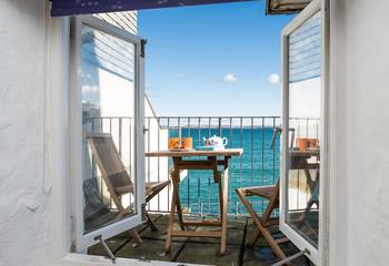 Head out to the balcony for a delicious cuppa in the summer sunshine.