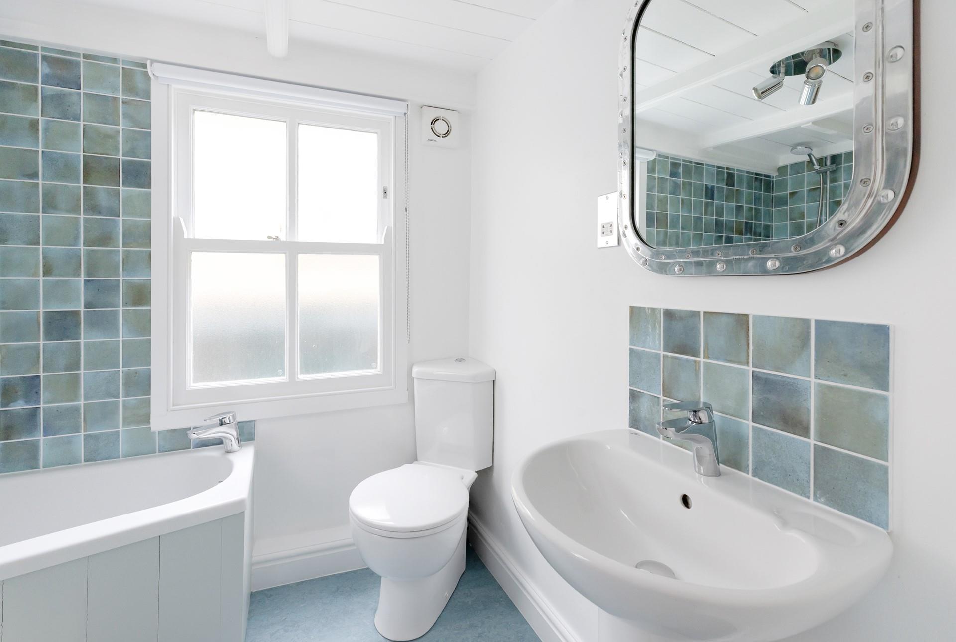 The bathroom is the perfect space to get ready in the morning.