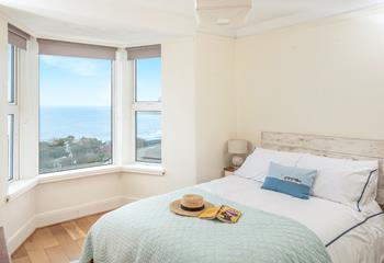 Wake up and open the blinds to stunning views of Mounts Bay.