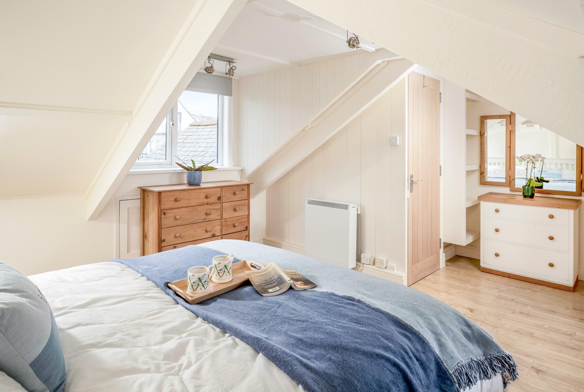 End the day with a cuppa in bed and a good book.