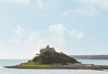 Visit the iconic St Michael's Mount just steps from Lowarth Mor.