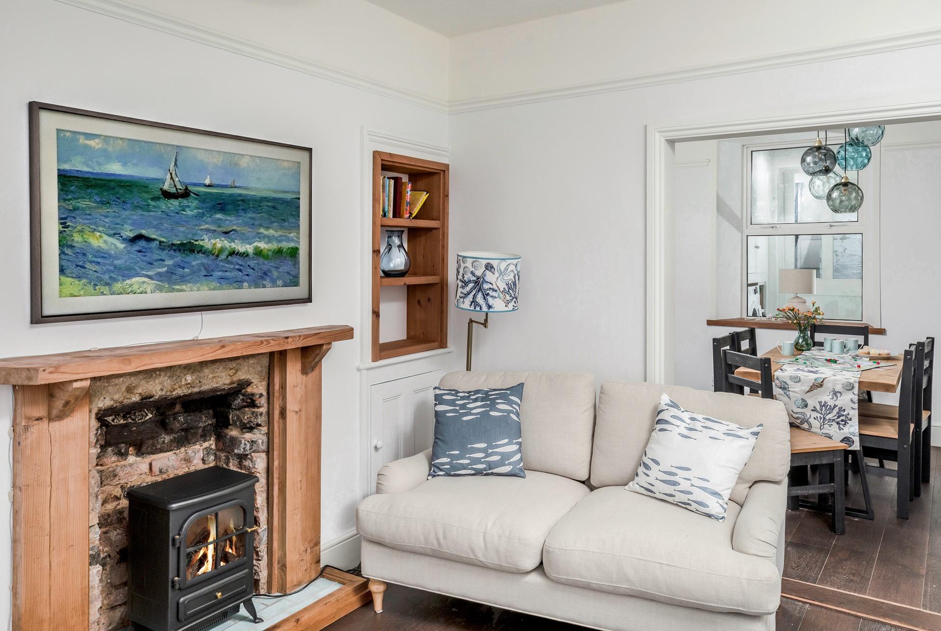 Sink into the comfortable sofa and unwind after a day of exploring.