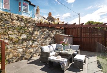 Put your feet up and relax in the sunshine.