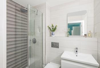 The luxurious rainfall shower is the perfect wake up call.