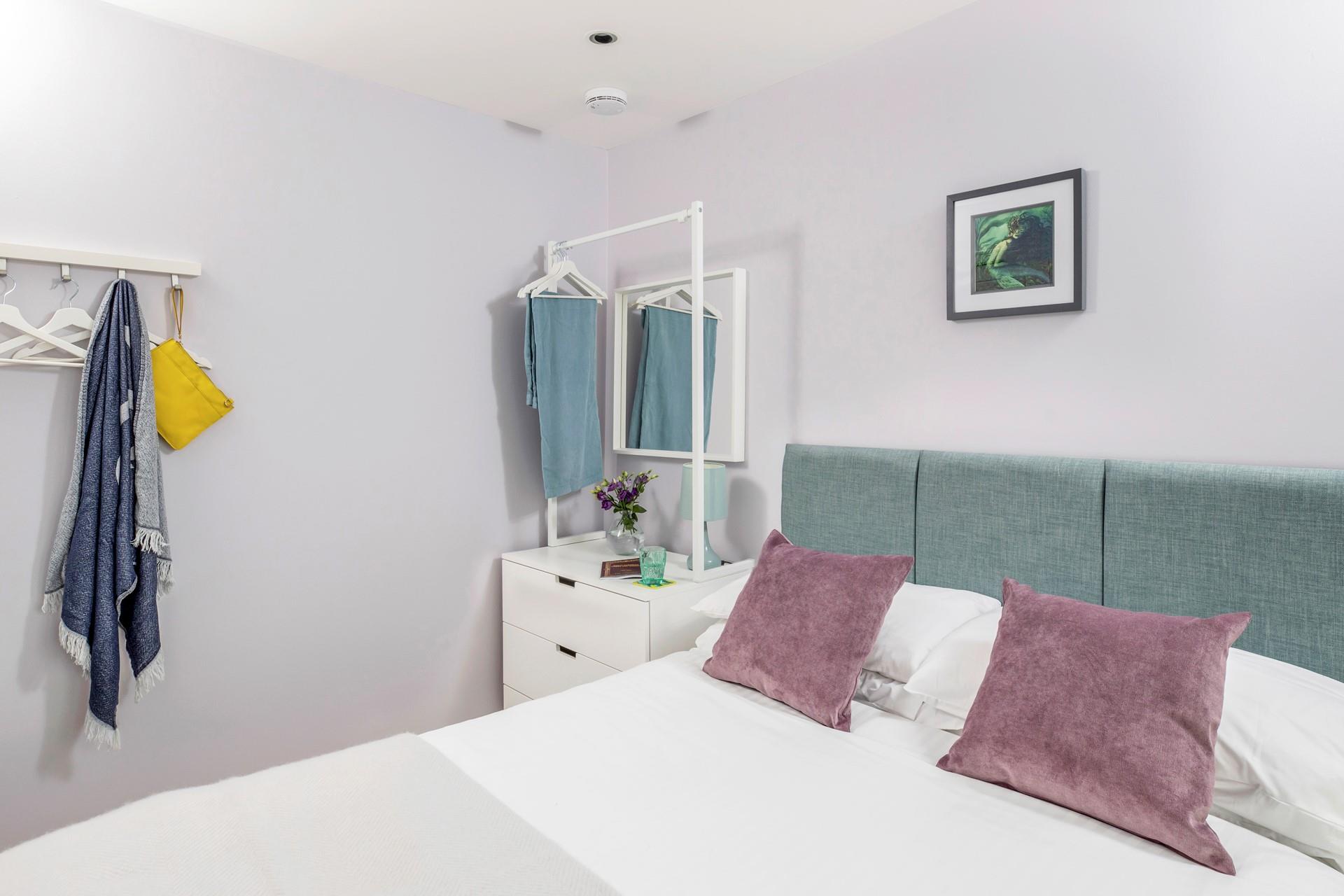 There is hanging space for all your holiday clothes.