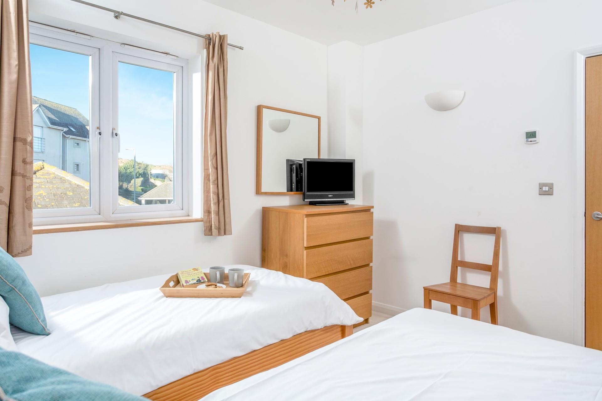 There is ample storage space in bedroom 2.