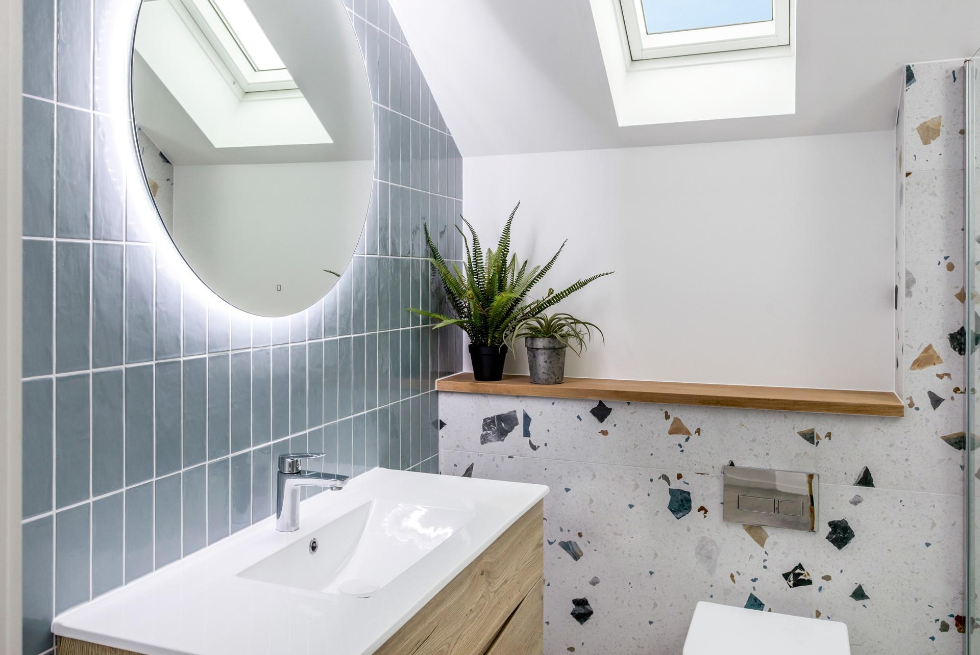 Get ready for the day in the en suite shower room.