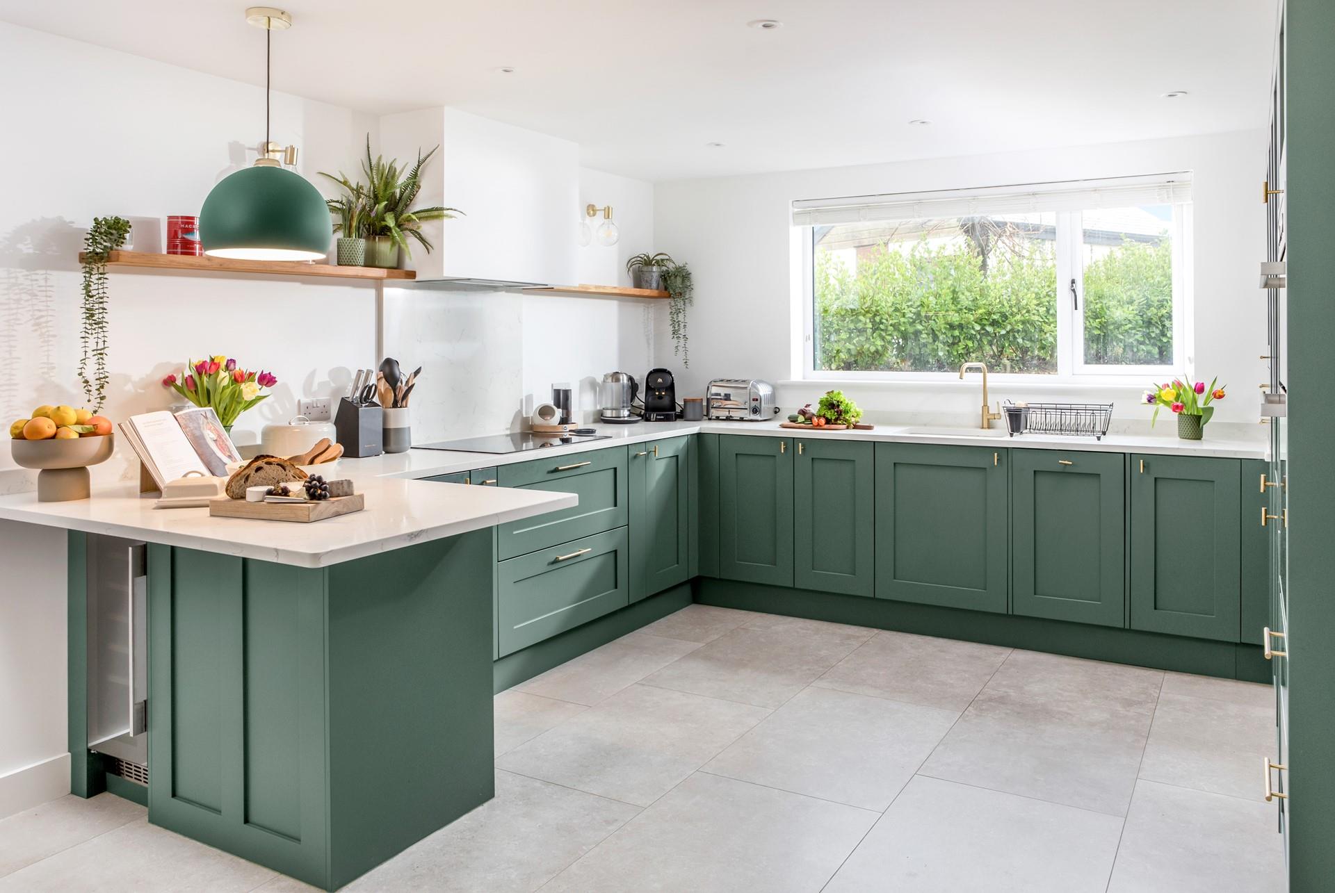 Prepare delicious holiday meals in the beautiful kitchen.