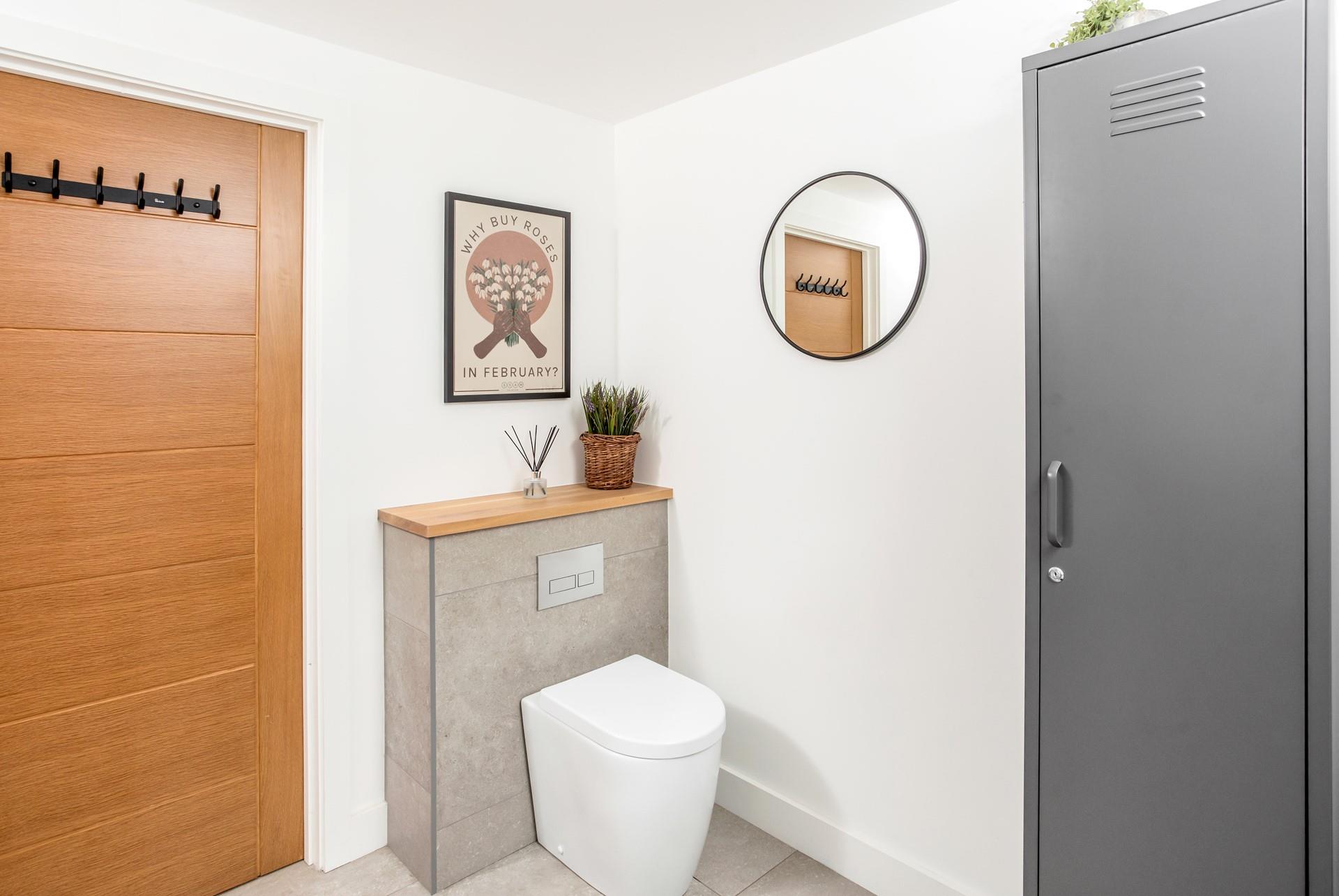 The utility has a an additional WC.