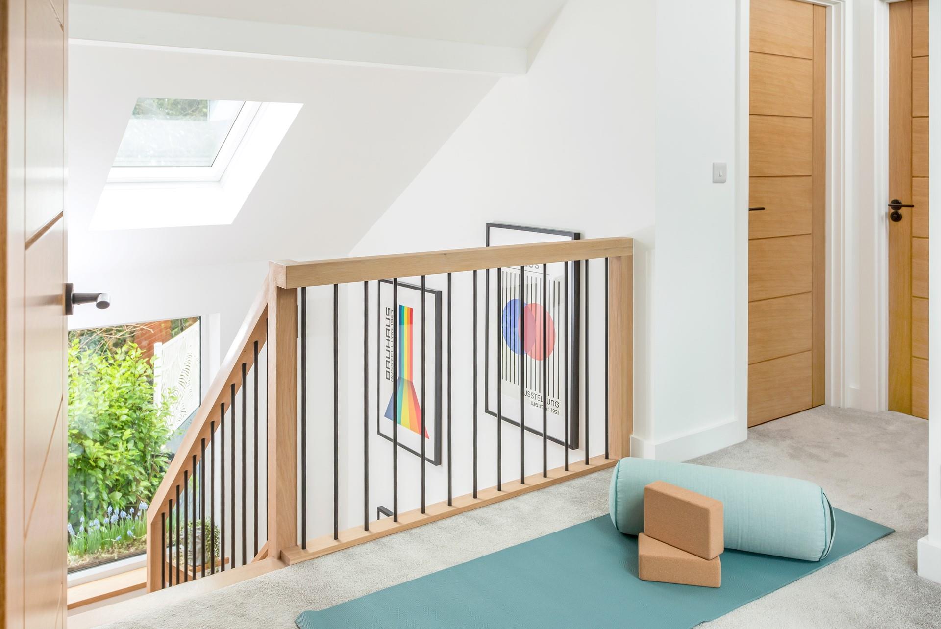 Start the day with a morning yoga session.