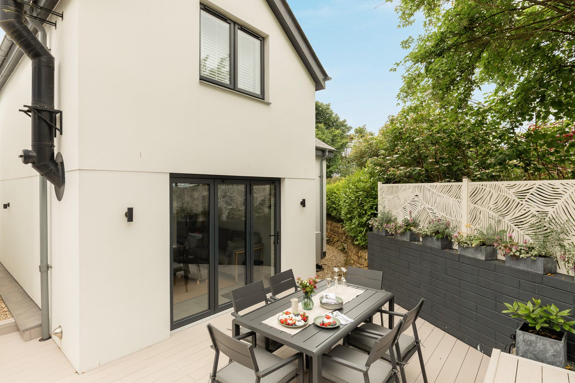 Lay the table and tuck into a hearty feast outside.