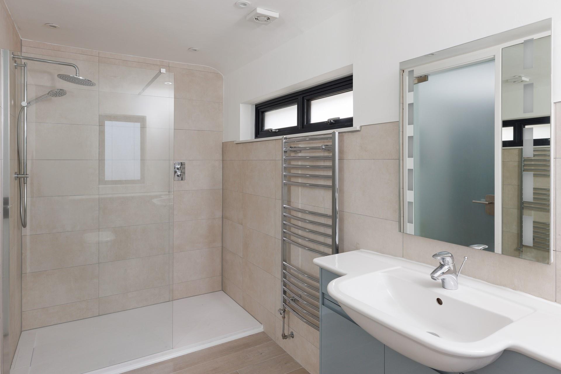 Warm your towels on the heated towel rail in the bathroom.