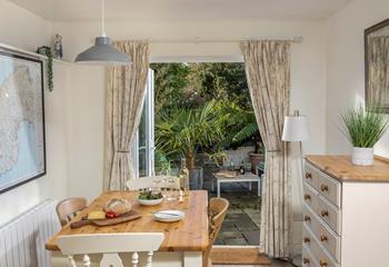 Tucked into a hearty lunch of fresh bread before heading out for an afternoon stroll.