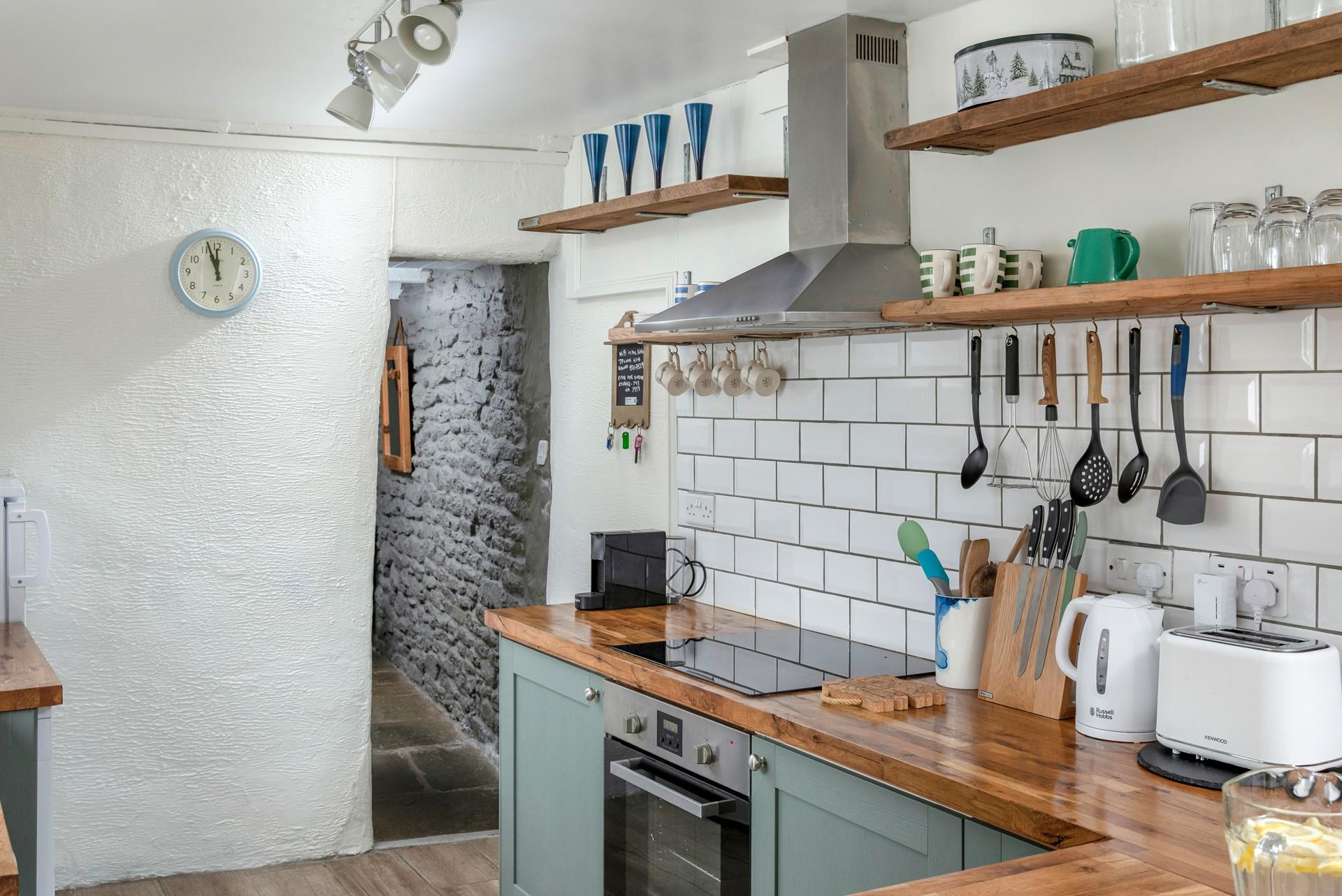 The kitchen has all you need to cook up a storm.