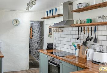 The kitchen has all you need to cook up a storm.