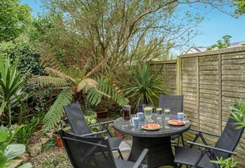 Tuck into breakfast al fresco.