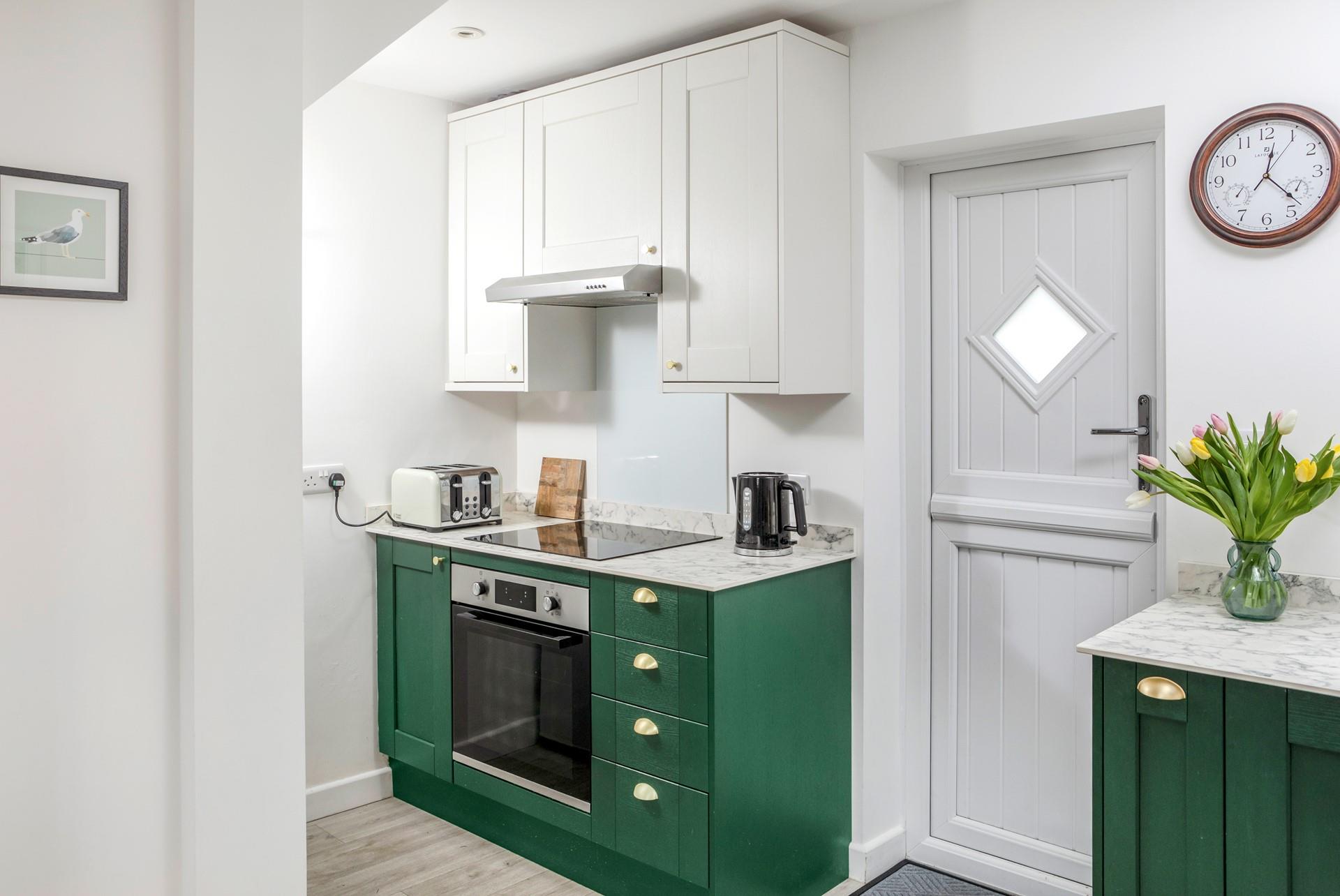 The kitchen has all the appliances you need to prepare and cook hearty meals.