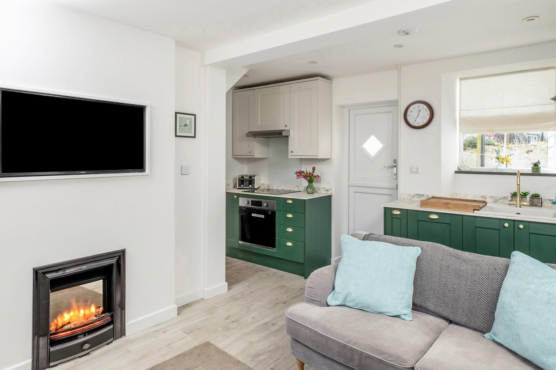 Relax in the comfortable sitting room after a day on the beach.