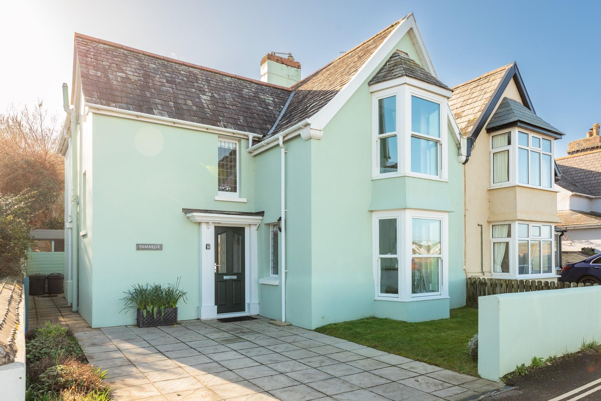 There is plenty of parking on the private driveway.