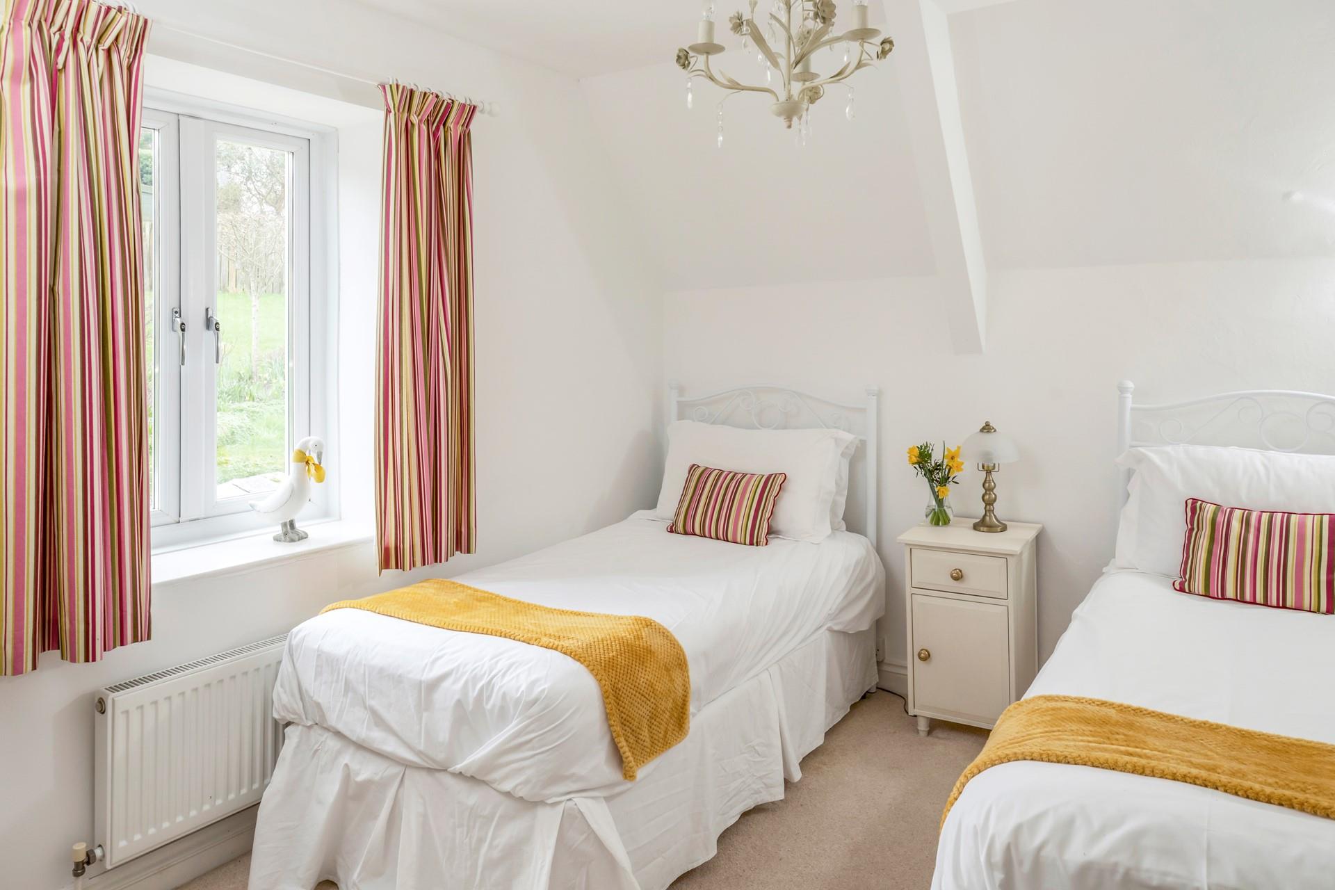 Twin beds are perfect for young adults or kids.