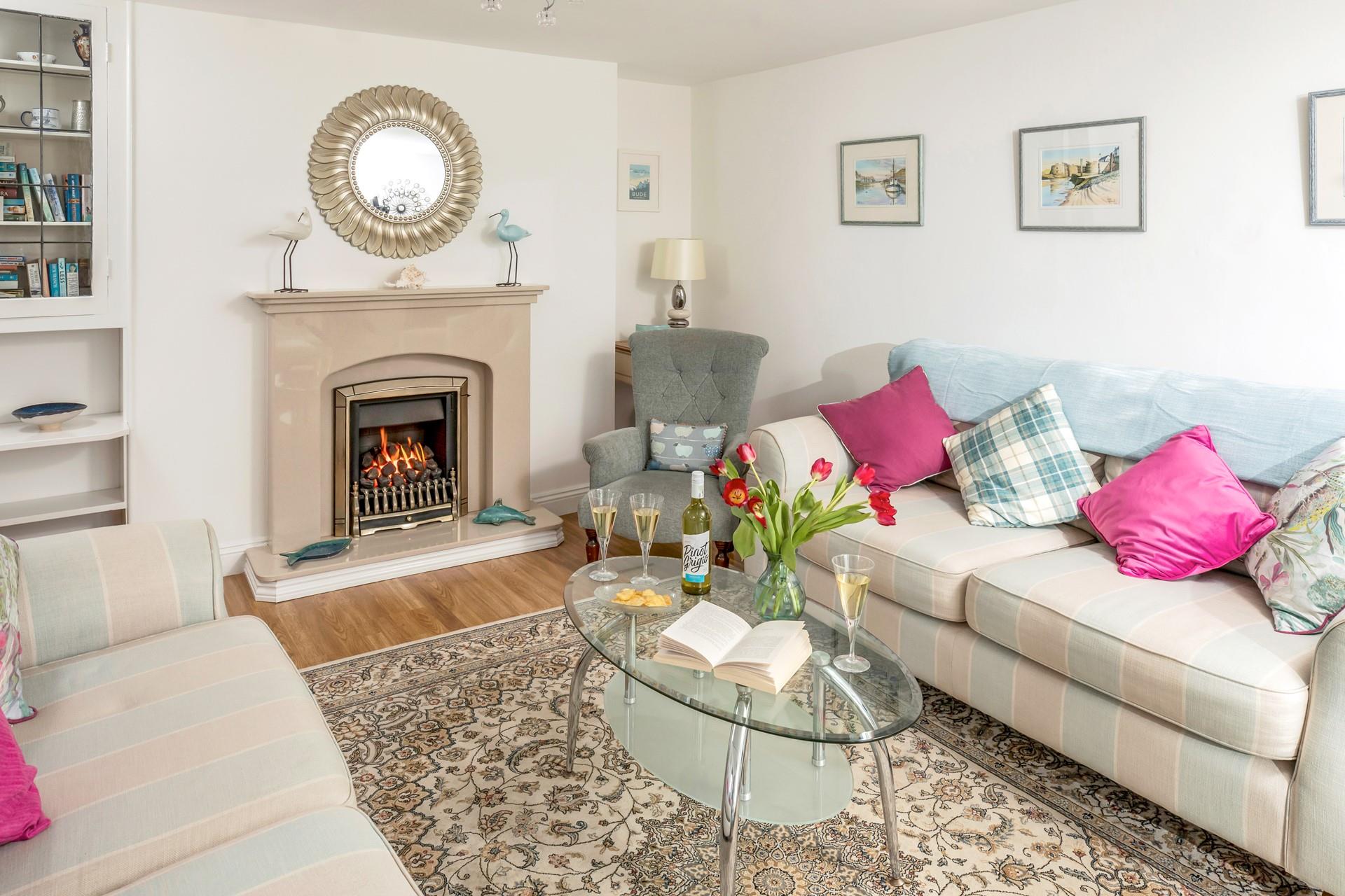 Cosy up in front of the fire after a day spent exploring.