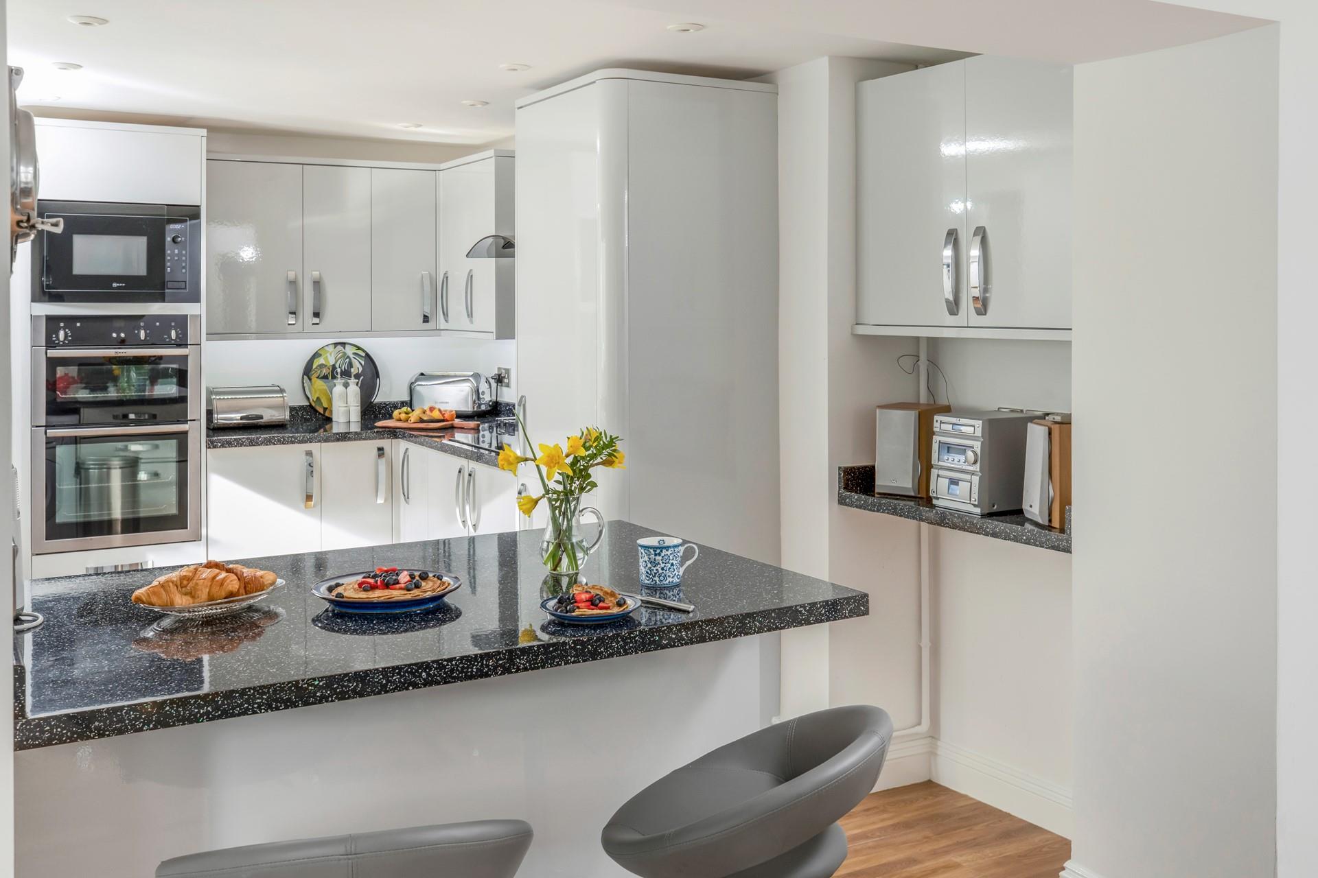 Warm buttery pastries can be tucked into each morning.