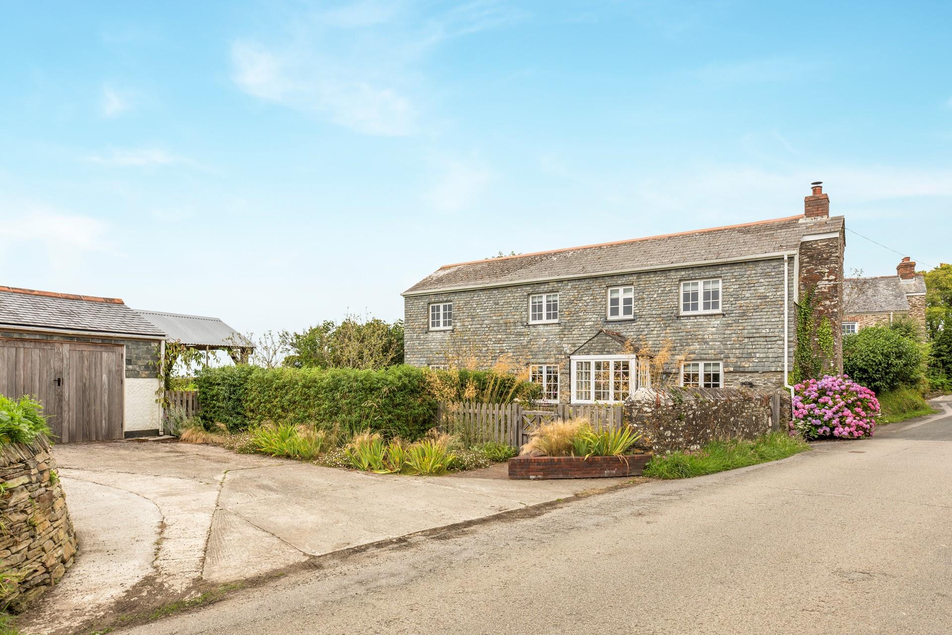 There is plenty of parking on the private driveway.