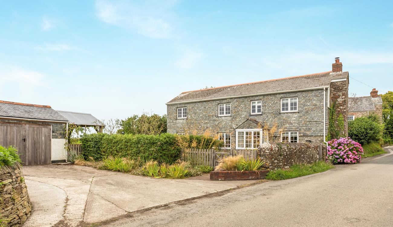 There is plenty of parking on the private driveway.