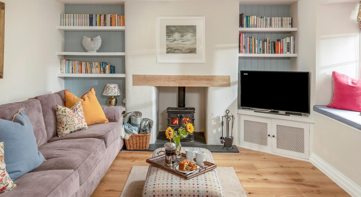 Light the woodburner and snuggle up on the sofa.
