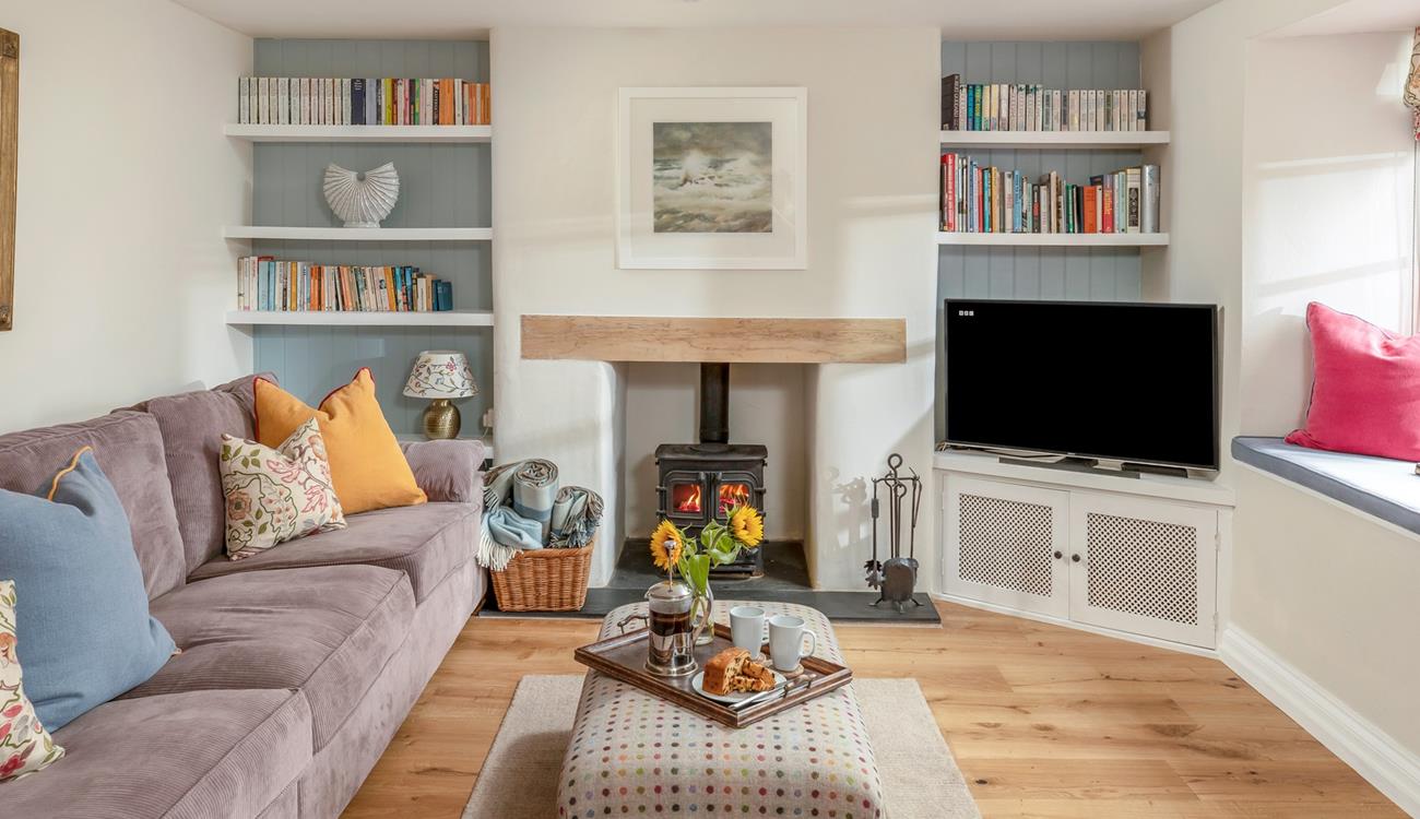 Light the woodburner and snuggle up on the sofa.