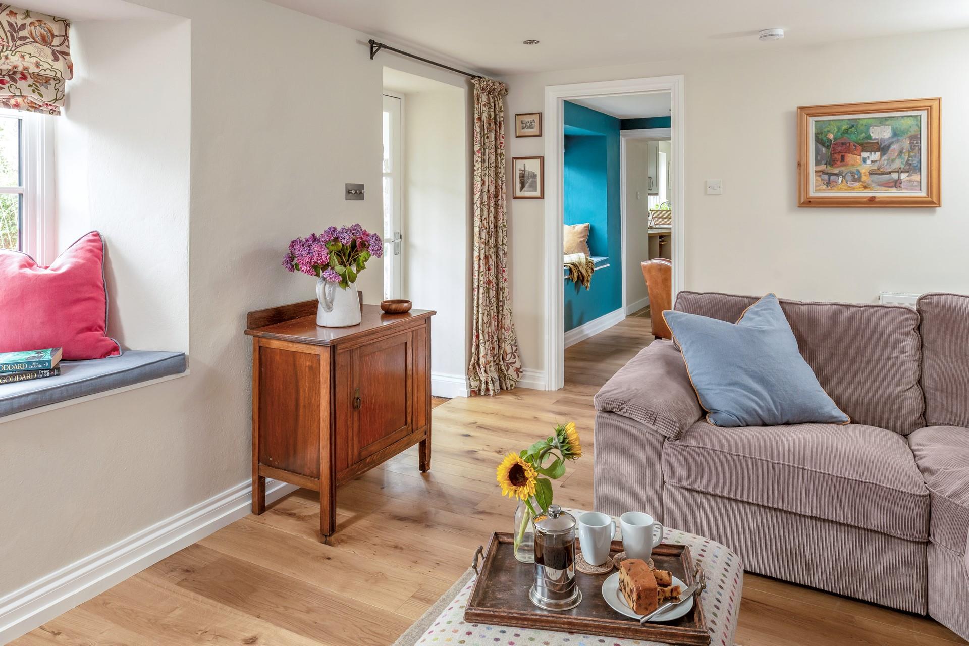 Start the day with coffee and decide on the day's plans.