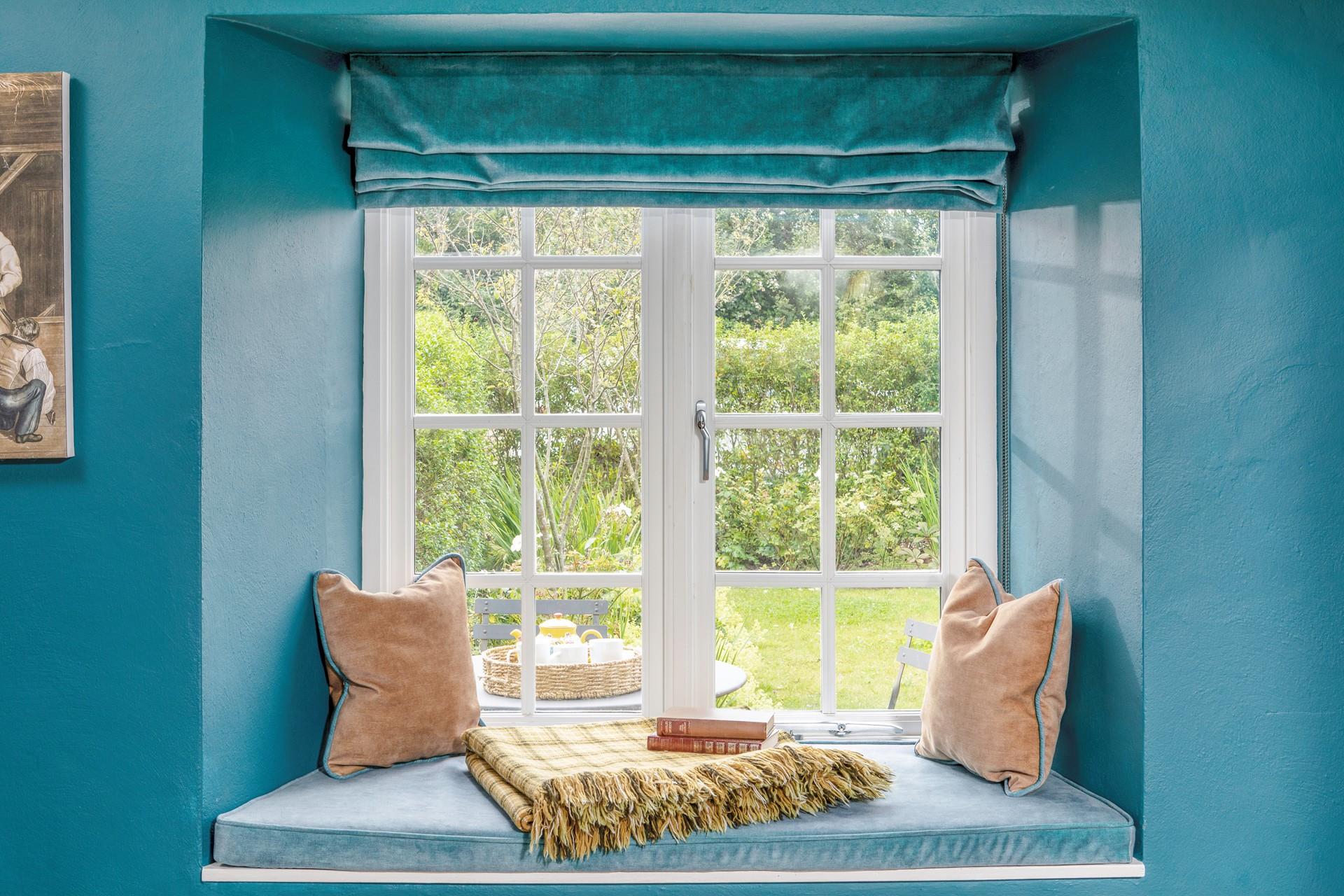 The window seat is the ideal spot for watching wildlife in the garden.