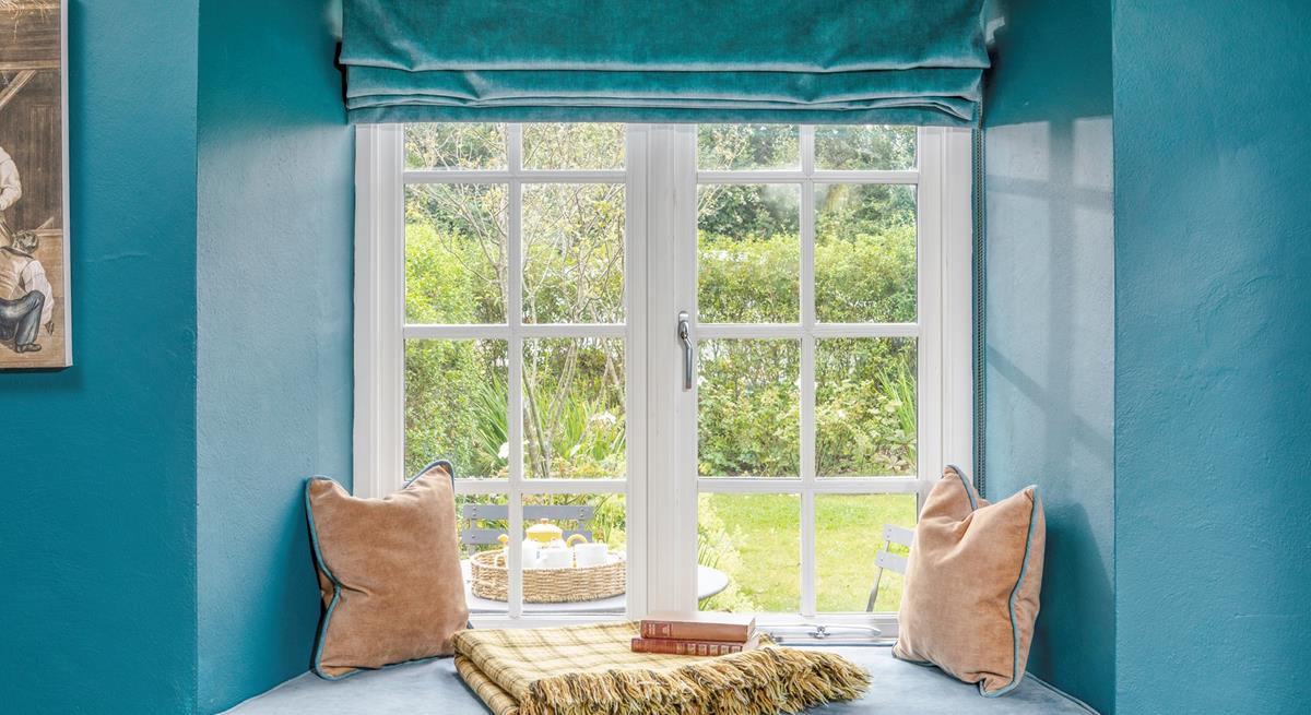 The window seat is the ideal spot for watching wildlife in the garden.