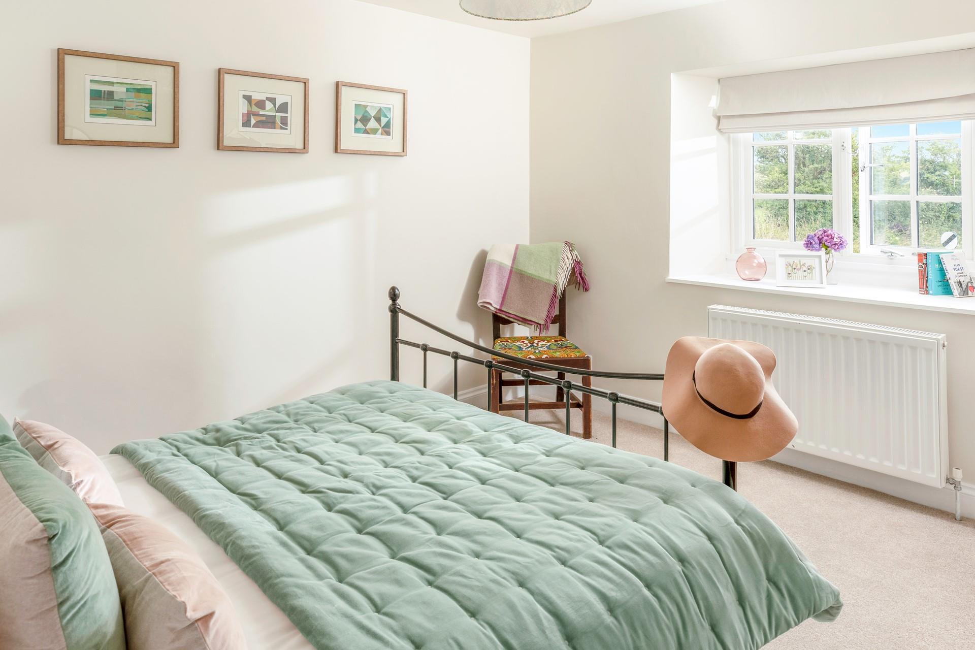 Climb out of bed to make a cuppa to sip in the peaceful garden.