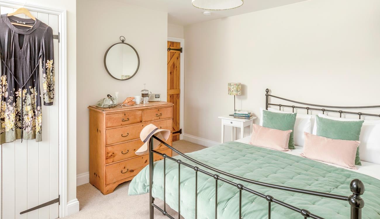 Relax in the spacious king size bed.