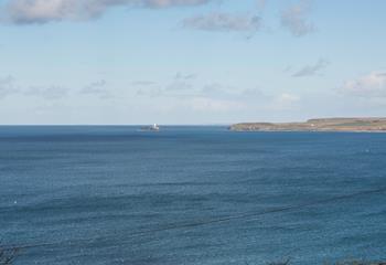 Views of Godrevy Lighthouse and beyond can be enjoyed from Porthrepta View.