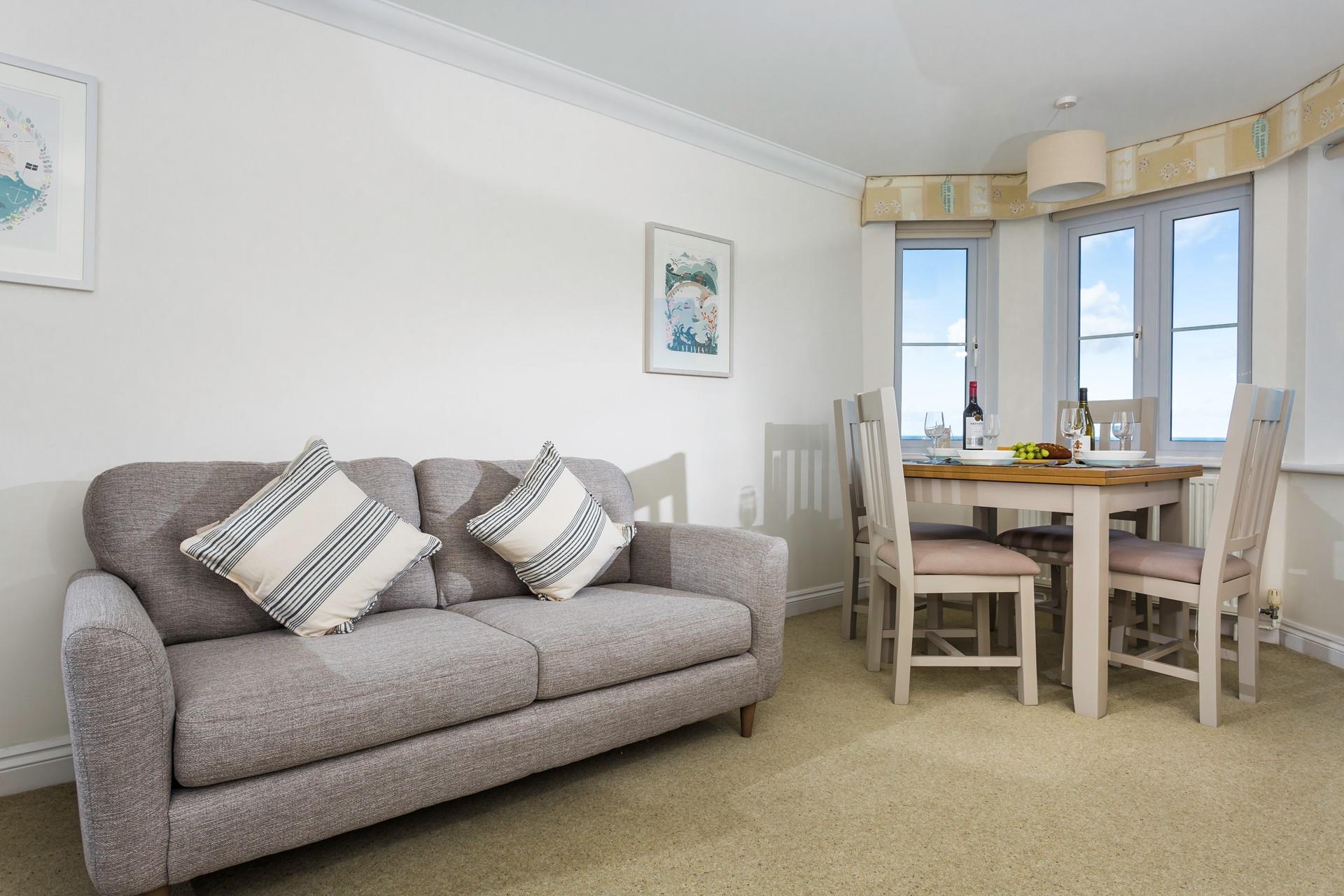 The apartment is the perfect base to come back to after beach days.