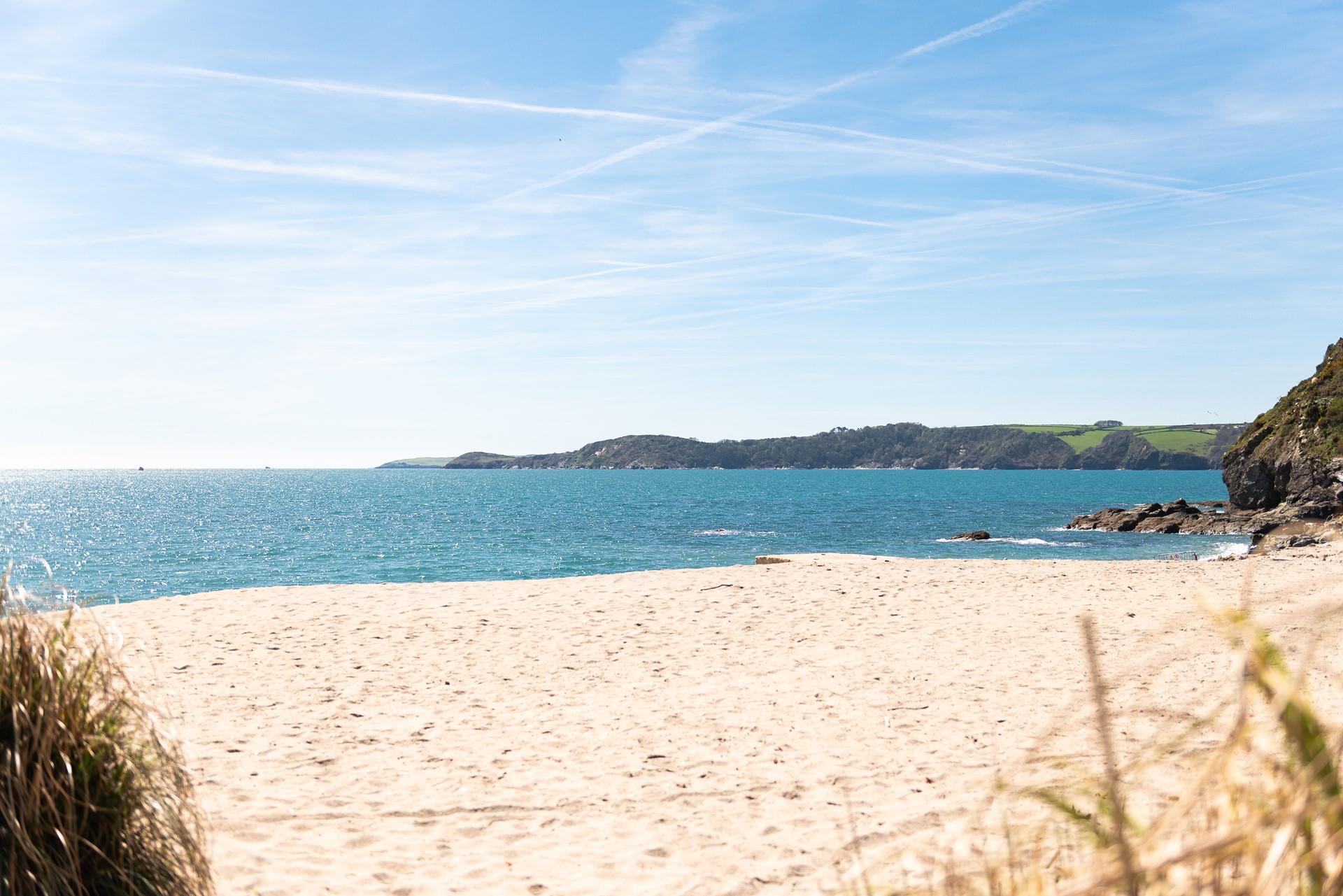 Take a dip in the glistening waters at Carlyon Bay.