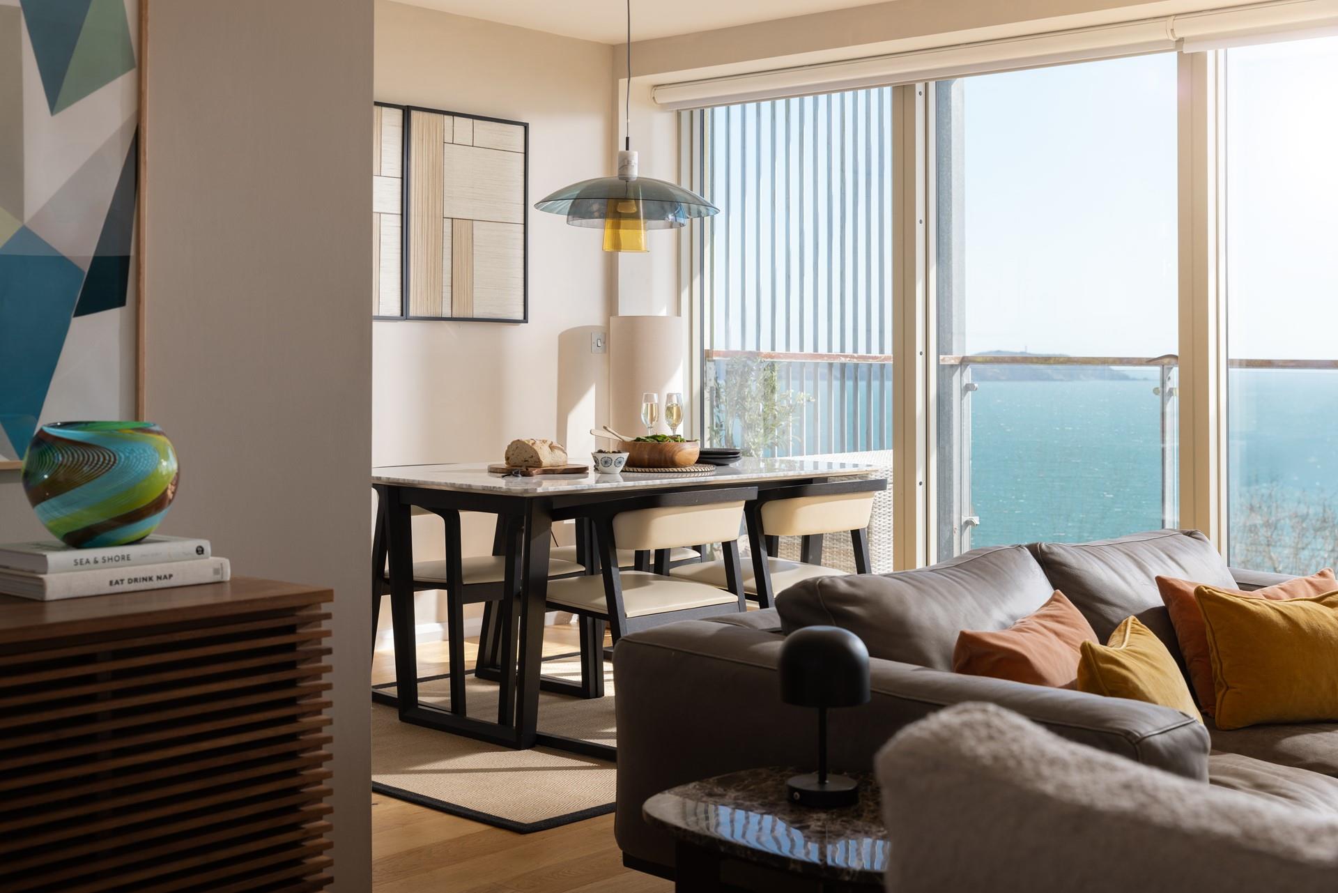 Views don't get much better while relaxing in the sitting room.