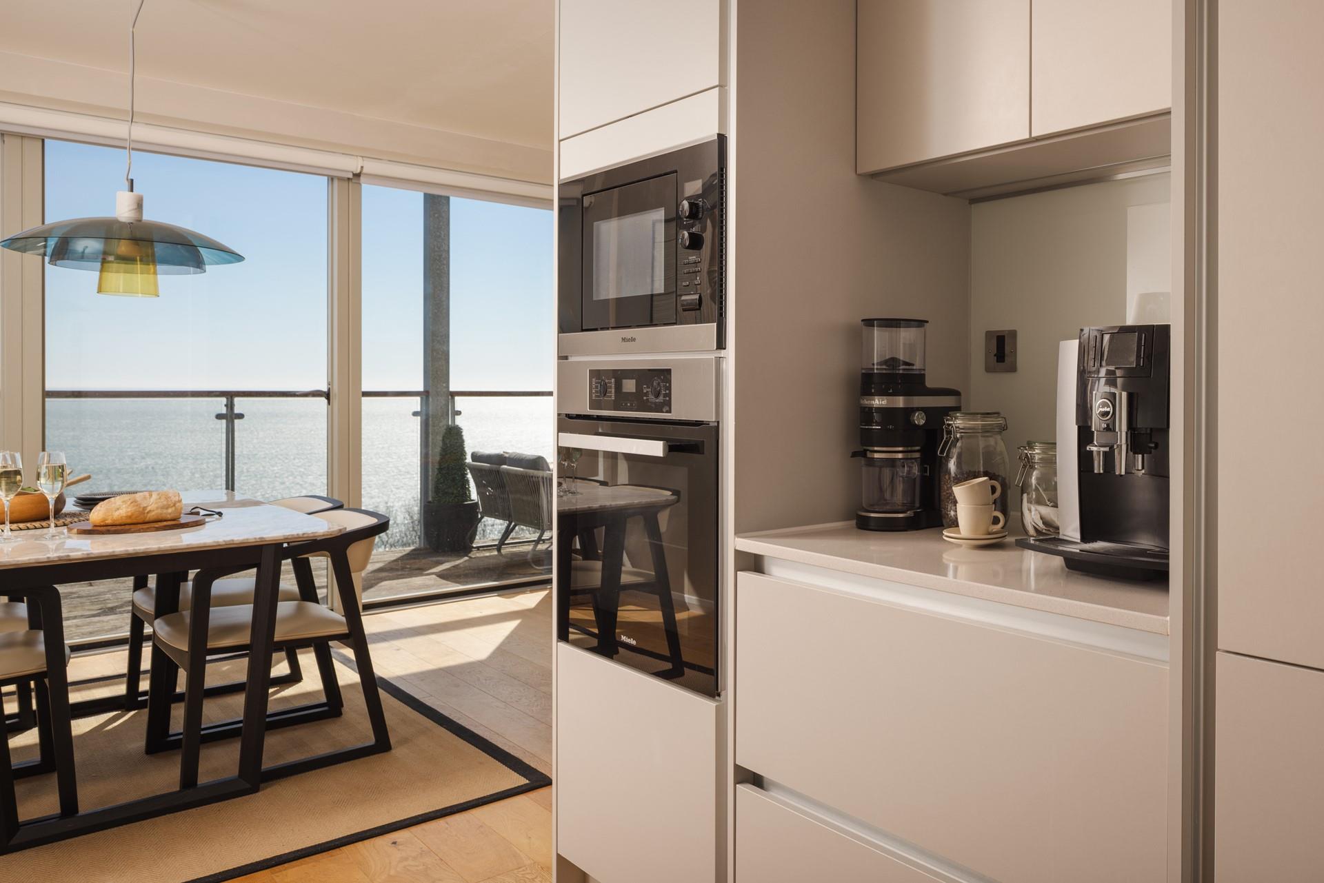 Start the day with a coffee from the machine.