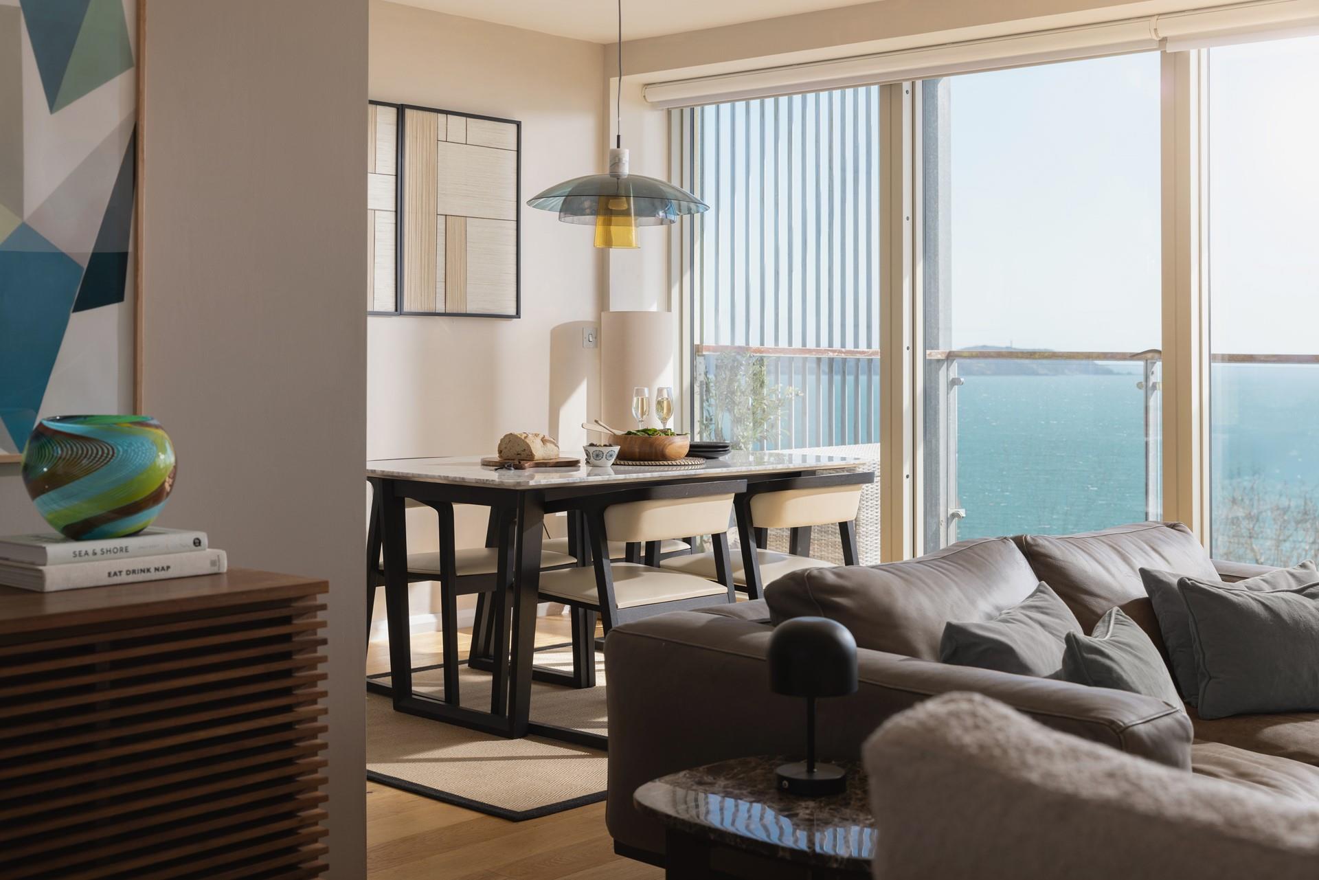 Views don't get much better while relaxing in the sitting room.