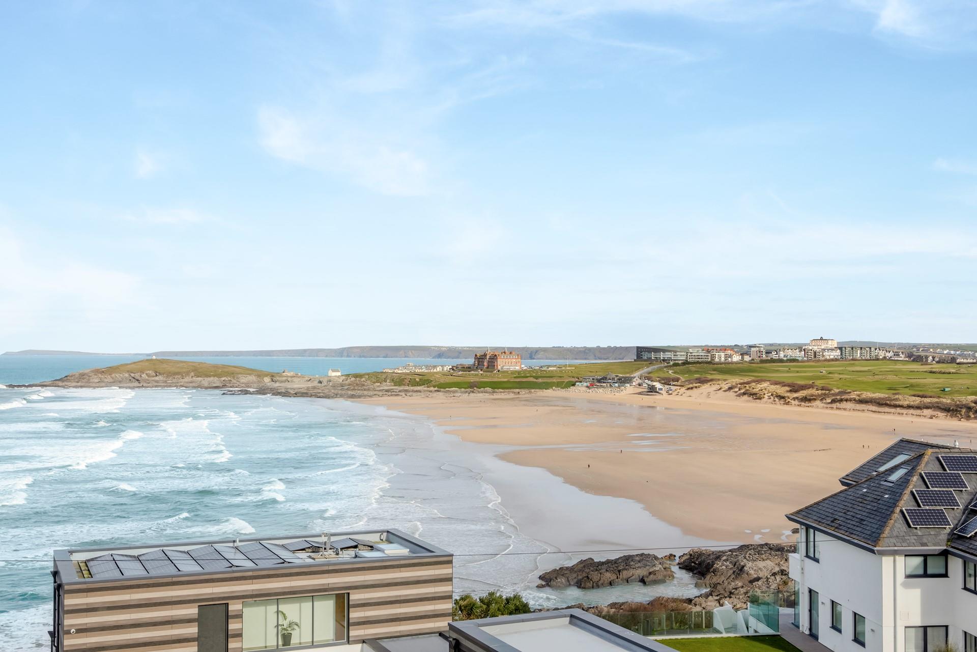 Stroll down to Fistral for a morning dip.