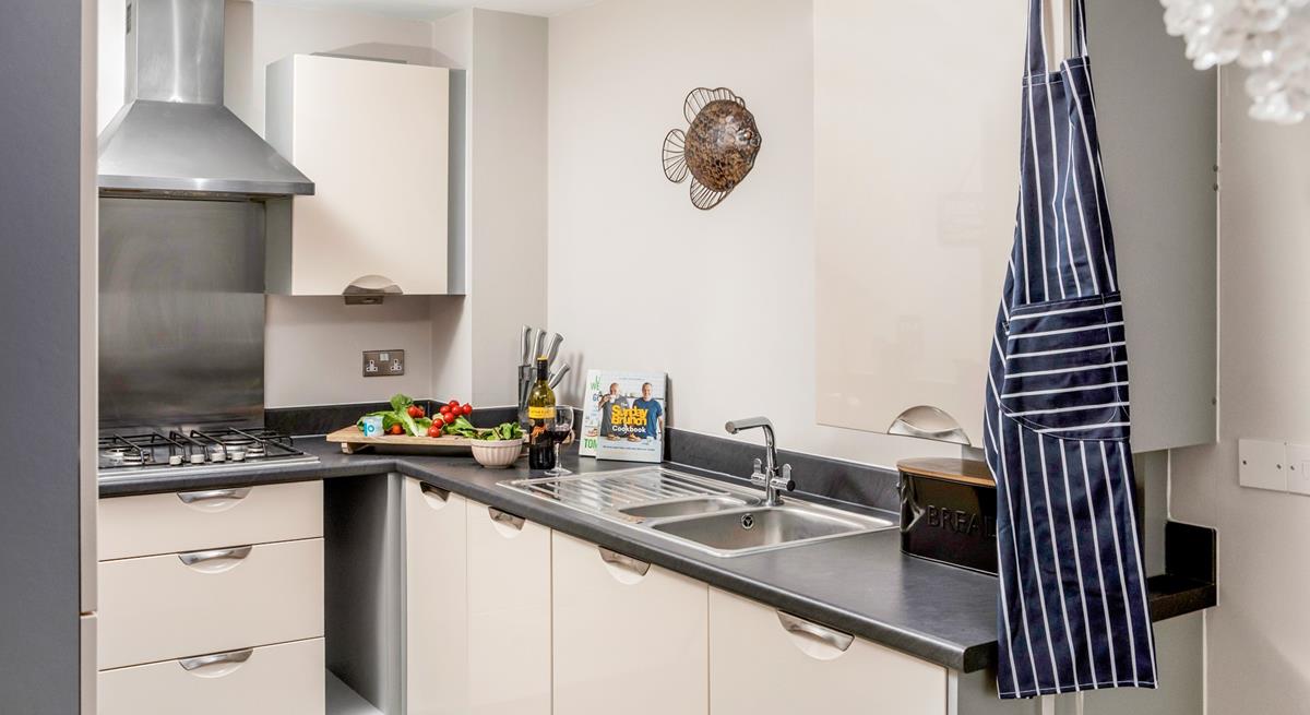 The kitchen is well equipped to cook up a storm.